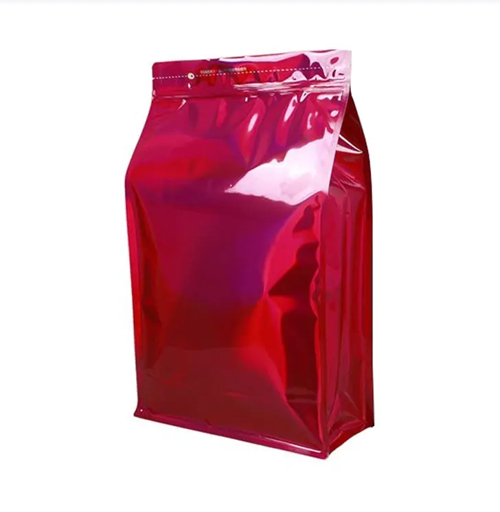 卸売5kgホログラフィックスクエアボトム包装袋アルミ箔スタンドアップPETドッグフードバッグとグラビアプリント