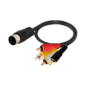 Midi Din 5 Pin a 4 Cables RCA Din5 Hembra a RCA Macho Cable Soporte Home Theater DVI Computadoras Estéreo - Product Image 3