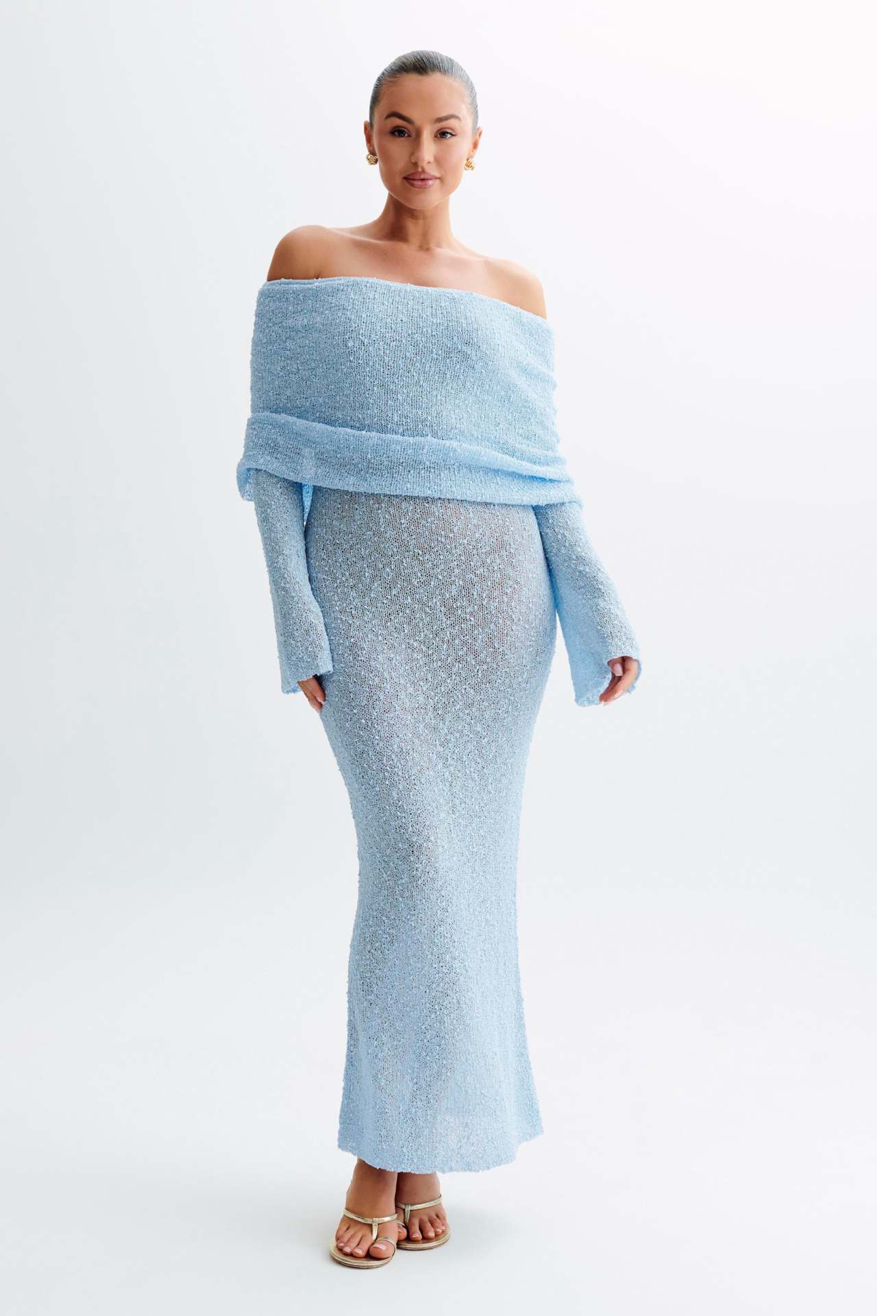 light blue Long Dress