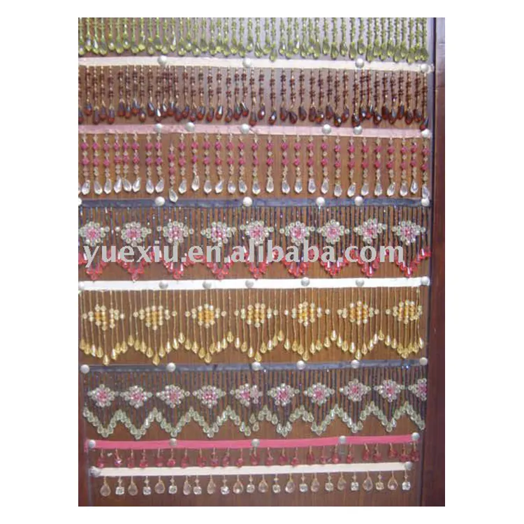 New arrival wholesale popular beautiful fringe lace beaded trimming for decorate