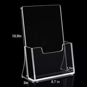 透明宣传册目录展示架桌面文件存储架桌面壁式数据架 - Product Image 3