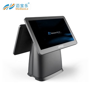 15 дюймов емкостный сенсорный экран pos системы windows компьютер с четырехъядерным процессором 80 мм терминала принтер - Product Image 6