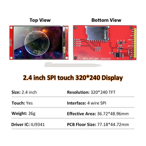 2,2/2,4/2,8/3,2/3,5/4,0 Zoll SPI Serial TFT LCD-Touchscreen-Modul Treiber IC ILI9341 ILI9488 480*320 LCD-Modul für Arduino