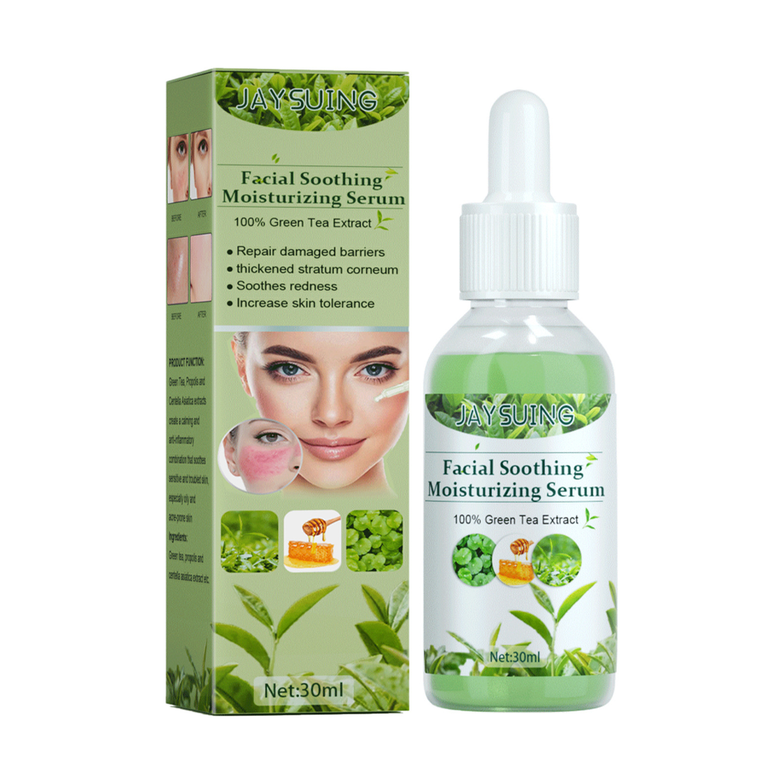 Siero Lenitivo e Riparatore al Tè Verde + Pantenolo 30ml