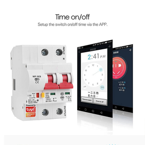 Fabrika akıllı ev otomasyon yüksek teknoloji cihazı 63 Amp 2-Pole ESP8685 Wifi devre kesici aydınlatma için elektrik anahtarı - Product Image 4