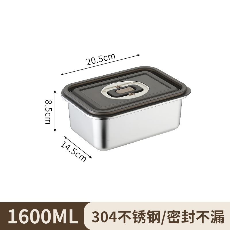 กล่องถนอมอาหารทรงสี่เหลี่ยมผืนผ้า 1600 มล. - ฝา PP