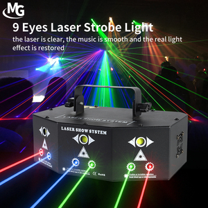 Prezzo di fabbrica DJ attrezzature Mini 9 occhi luce Laser LED testa mobile luce Laser con telecomando per la festa in discoteca - Product Image 5