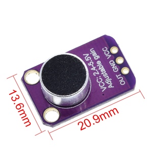 TZT GY-MAX4466 MAX4466 Elektret-Mikrofon verstärker modul Einstellbare Verstärkung OUT GND VCC-Verstärker platine 2,4-5V DC Für Arduino