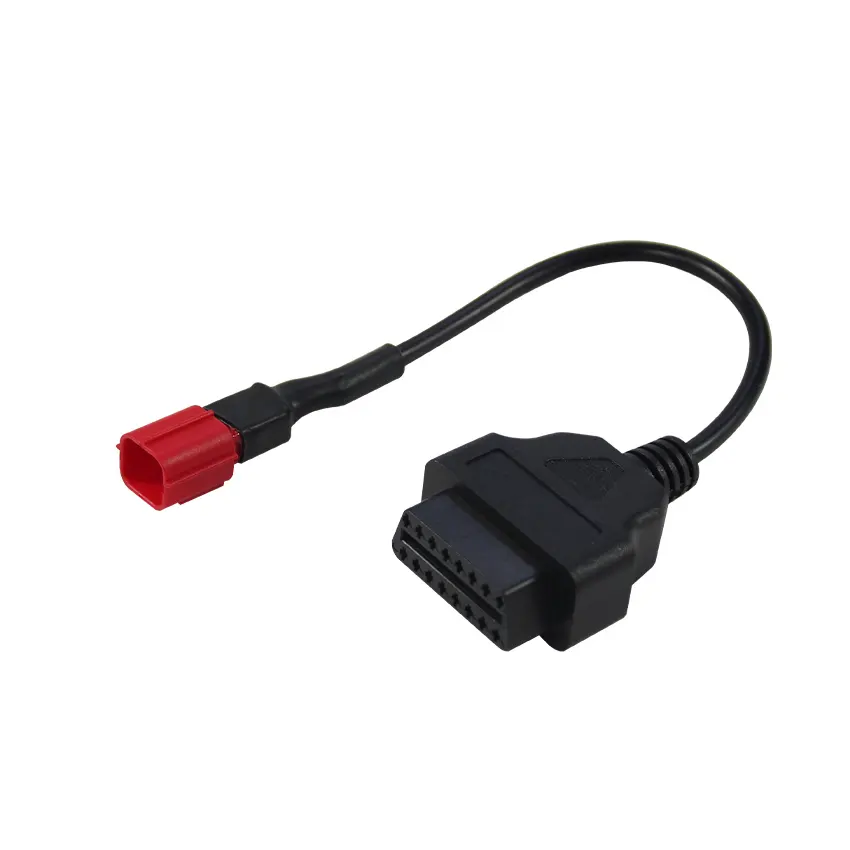 Cabo de Diagnóstico Adaptador OBD2 OBDII 6 Pinos a 16 Pinos Compatível com Moto Moto