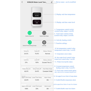 WIFI Tank Boiler Water Level <strong>Temperature</strong> Pump <strong>Controller</strong> Tuya Automatic Thermostat Control Fill Water High Low Alarm Sensor - Product Image 6