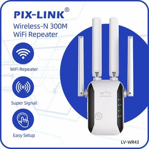 PIX-LINK WR43 <span class=keywords><strong>Wireless</strong></span> WiFi Repeater Wifi Extender Ultra boost Wifi Verstärker Langstrecken-Repiter 300M Wi-Fi Booster Access Point