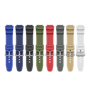 Sport Silicone Strap for <strong>Casio</strong> AE-1000W 1200 AQ-S810W/S800W SGW-400H 800H W-735H 216H AEQ-110W Rubber TPU Watch Band Bracelet