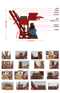 Máquina de ladrillo de bloque de construcción de enclavamiento multifuncional Simple 2-45 máquina de ladrillo de arcilla prensa hidráulica - Product Image 4