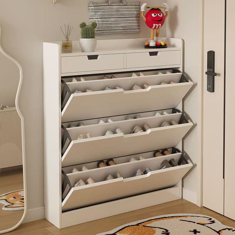 No drawers+Double-Layer Flip-Door+ warm white