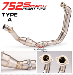 For Benelli 752 752s BJ752 Slip-on Front Middle Link Pipe Motorcycle Exhaust Racing Bike <strong>Header</strong> Front Exhaust Pipe - Product Image 2