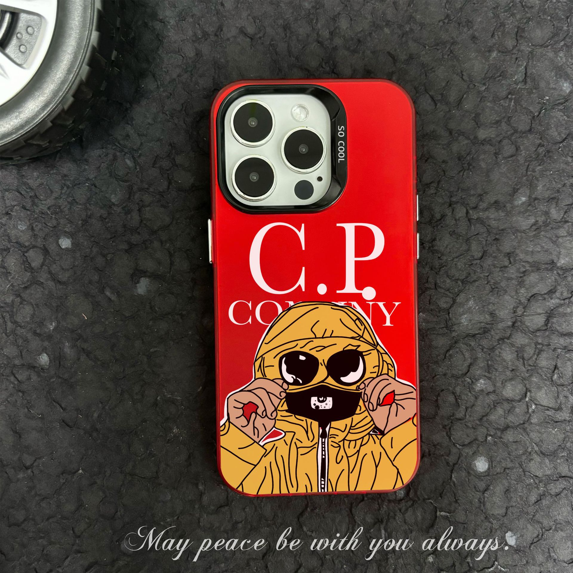 Couleur argent imd-china rouge