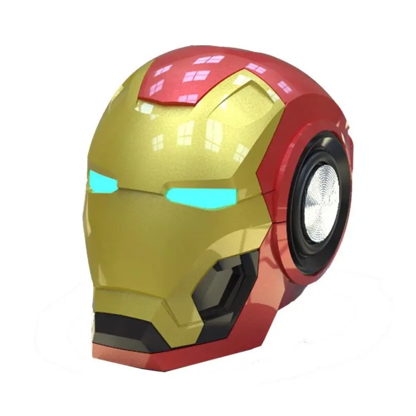 Iron Man Wireless Speaker bass Cartoon Gift Mini Shape Portable with TF FM for iphone computer Toys Loudspeaker