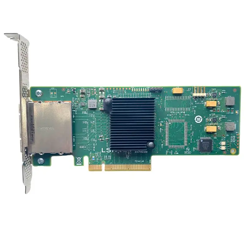 LSI SAS kartu pengendali MegaRaid PCI Express seri terpasang SCSI HBA 6Gb/S SFF-8088 9200-8e