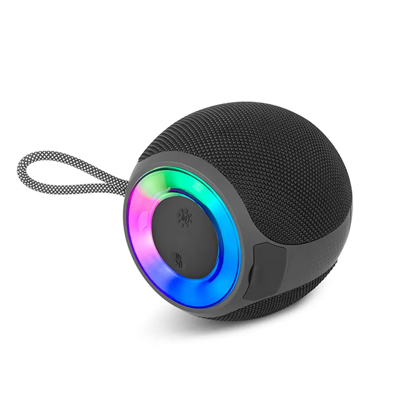 Radio Bluetooth étanche pour sports d'extérieur OEM Haut-parleur sans fil avec changement de lumière led pour bureau à domicile