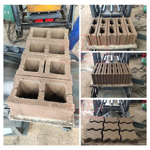Máquinas para hacer ladrillos de enclavamiento, máquina para hacer bloques, maquinaria para hacer bloques, de acero inoxidable, de acero inoxidable - Product Image 3