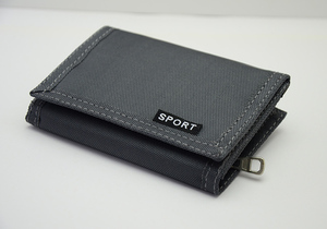 Ví Cầm Tay Màu Đen Thiết Kế Mới Cho Nam Ví Đựng Tiền Có Túi Đựng Tiền Xu Có Khóa Kéo Ví Thường Ngày Ngắn Gấp Ba Lần Bằng Nylon - Product Image 2