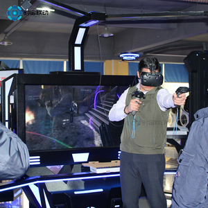 XSJ indoor große vr-spielkonsole gewehrkampf schießen <span class=keywords><strong>game</strong></span> park 360 grad vr simulator maschine spiele plattform - Product Image 6