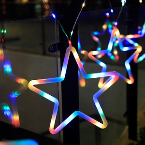 Led Star Lichterketten Fernbedienung und Timer 8 Modi Lichterkette wasserdicht für Schlafzimmer Outdoor Weihnachts ferien Dekor - Product Image 6