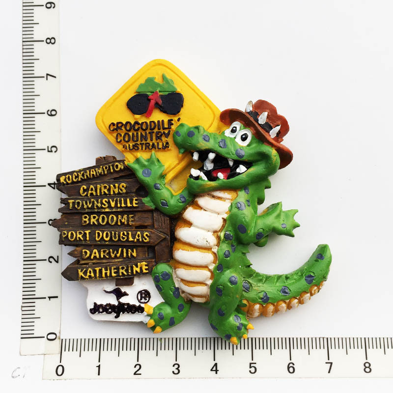 Panneau de rue crocodile