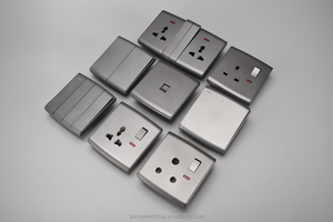 Klasse Neues Design 16A Multi-Funktion großer Knopf-Schalter 2-Gang-Wand-Stromschalter-Steckdose - Product Image 5