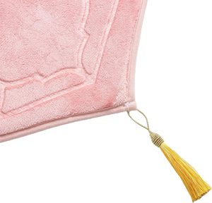 Atacado Espuma De Memória Grosso Acolchoado Sajadah Muçulmano Oração Tapete De Veludo Macio Muçulmano Tapete Simples Sólido Portátil Muçulmano Oração <span class=keywords><strong>Mat</strong></span>