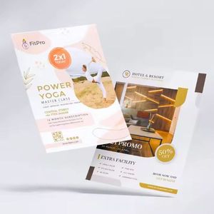 定制尺寸海报宣传册传单文件夹印刷服务高质量纸板纸 - Product Image 3