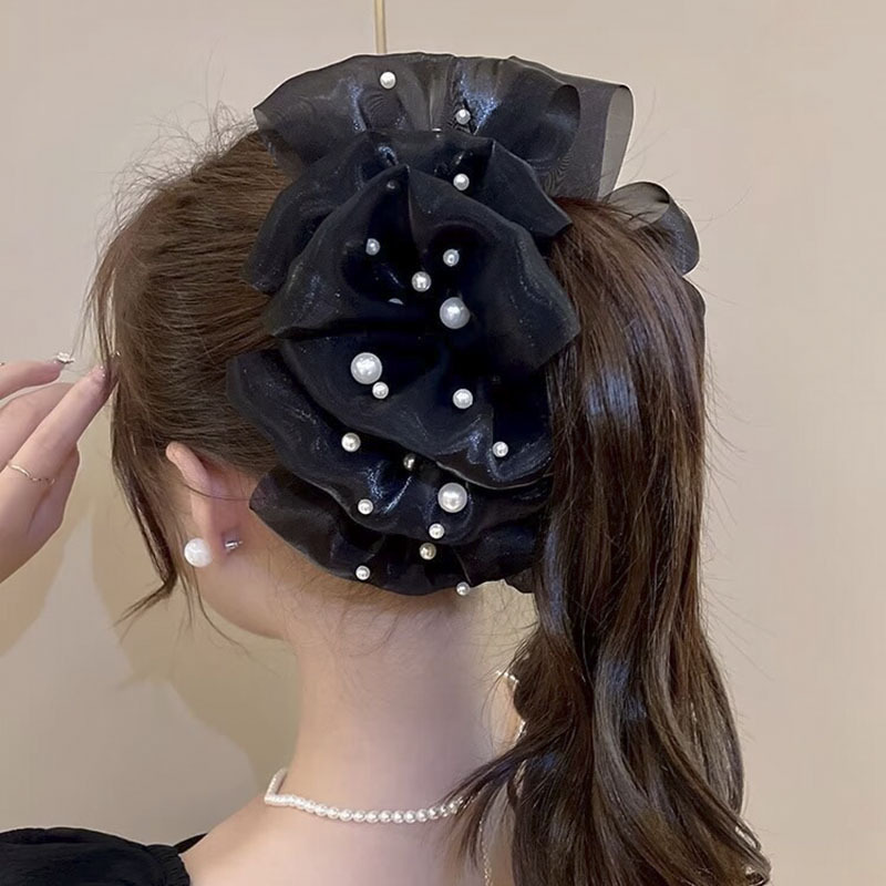 14 pearl bubble gauze claw clip