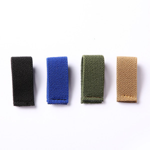 Venta al por mayor 100% poliéster Durable Stripe Ring Twill Elastic Loop Elastic Belt con elástico Loop - Product Image 1