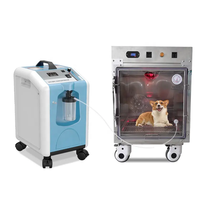 MICITECH médico veterinário instrumento pet cat dog equipamentos oxigênio gaiola hiperbárica oxigênio câmara para tratamento médico