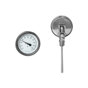 4inch dưới kết nối lưỡng kim Ống phổ loại lưỡng kim Nhiệt kế - Product Image 1