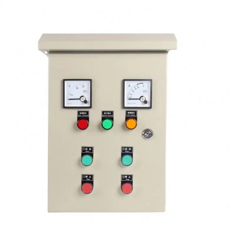 Panel de caja de control de bomba única de bajo voltaje personalizado de proveedor de China con caja de distribución de control de bomba automática