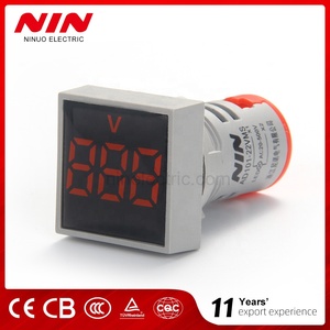 AD16-22VMS Mini Digital Voltmeter Anzeige 22mm AC RED LED Licht Lampe einphasig Frequenz messung - Product Image 4