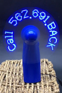 Ventilador promocional de batería personalizada LED de mano portátil Pantalla de Flash de texto programable Ventilador de mensaje LED eléctrico de mano - Product Image 6