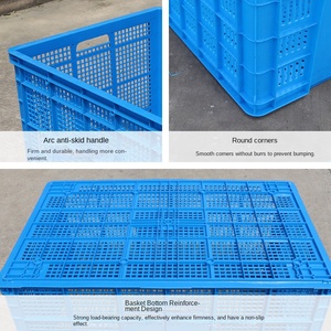 Contenedor duradero de alta resistencia LK, cajas de plástico PP, caja sólida, estructura perforada, transporte de almacenamiento plegable apilable - Product Image 3