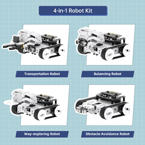 Qtruck Robot programable alimentado por micro: Bit Robot programable Track Chassis Design Support Handlebit Control