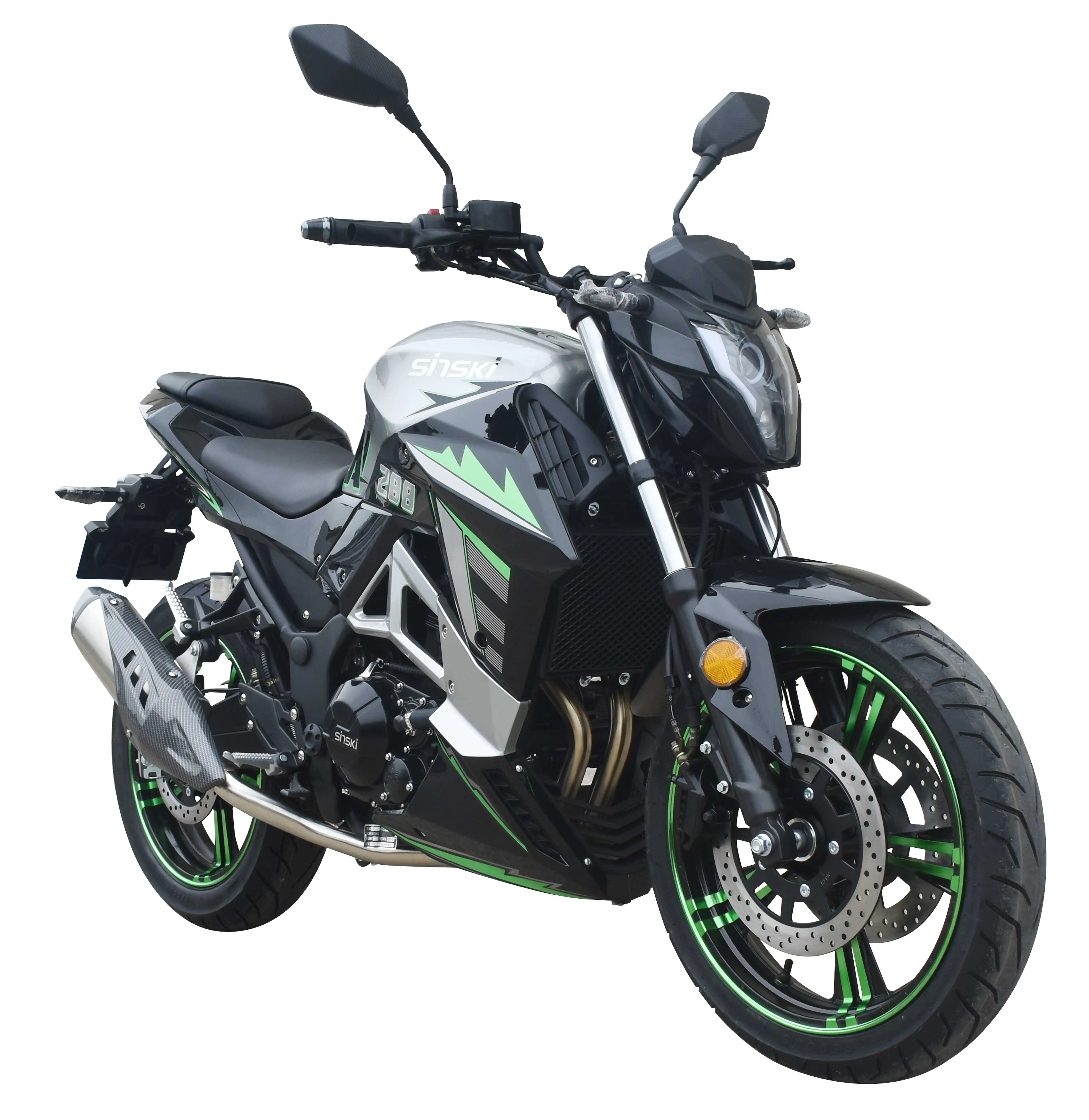 Yüksek kaliteli klasik motosiklet scooter satılık 200cc 400cc benzinli motosiklet yetişkin gaz yarış motosiklet