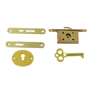 Anahtar ile ahşap kutu için anahtar mandal toka ile ahşap kutu için çinko alaşım Metal mandal toka - Product Image 2