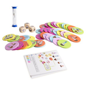 New Kids Match Vorschule pädagogische Puzzle Spielzeug lernen Montessori Holz würfel Sanduhr Cartoon Disc Spiel für Kinder Jungen Mädchen