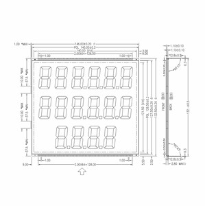 664 Display 16 Digits 7 Segment Pump Display White Led Backlight 6 nach Digit Fuel Dispenser Lcd Module - Product Image 5