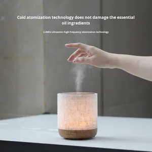 Holzmaserung 200ml Electric Home Duft Aroma Diffusor Ultraschall Cool Mini Luftbe feuchter Kunststoff Material 200ml für den Hausgebrauch