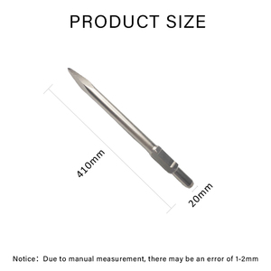 WISDOM Custom SDS PH65A Demolition Hammer 20mmx410mm Hex Shank Flat <strong>Chisel</strong> <strong>Drill</strong> <strong>Bit</strong> and Breaker Butt <strong>Chisels</strong> - Product Image 2