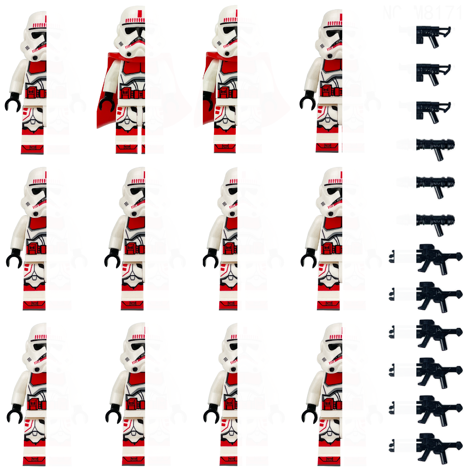 Stormtrooper rouge-12 pièces