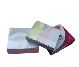 Papel de computadora de alta calidad Formas continuas Impresión de 3 capas Rosa Amarillo Verde - Product Image 5