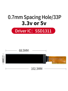 WEO1602C carattere OLED modulo Display COG Packaging LCD 1602 punto Array Display interfaccia seriale IIC - Product Image 3