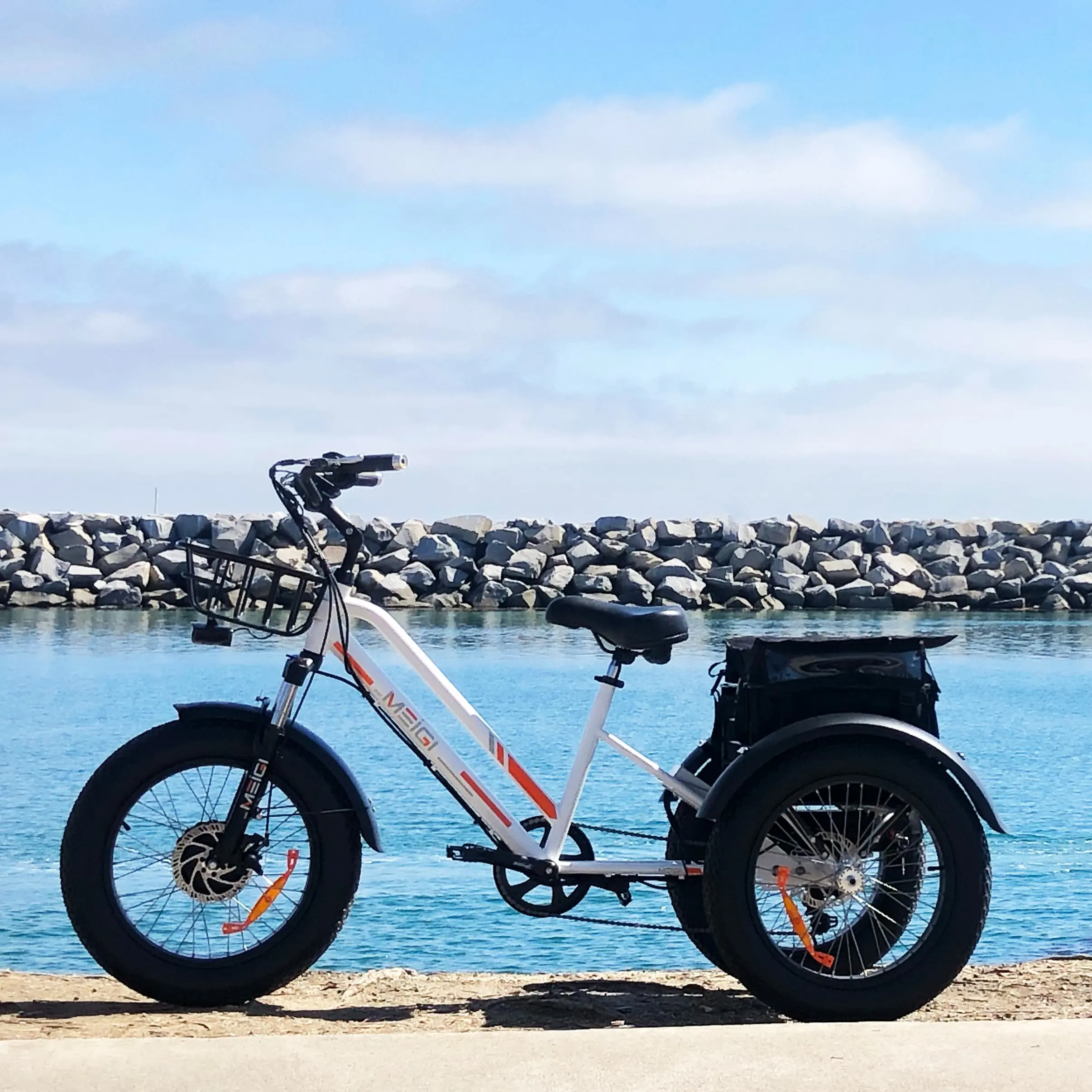 EZREAL Chinesisches Elektro-Dreirad 48V 500W Cargo-Fahrrad E-Bike-Trike mit 13AH Lithium-Batterie TR06 Elektrisches Dreirad Eco Trike